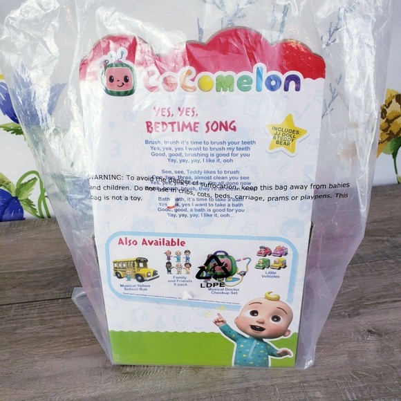 Cocomelon Plush Musical Bedtime JJ Doll 10" Sound Plush NEW Sealed - Picture 5 of 6